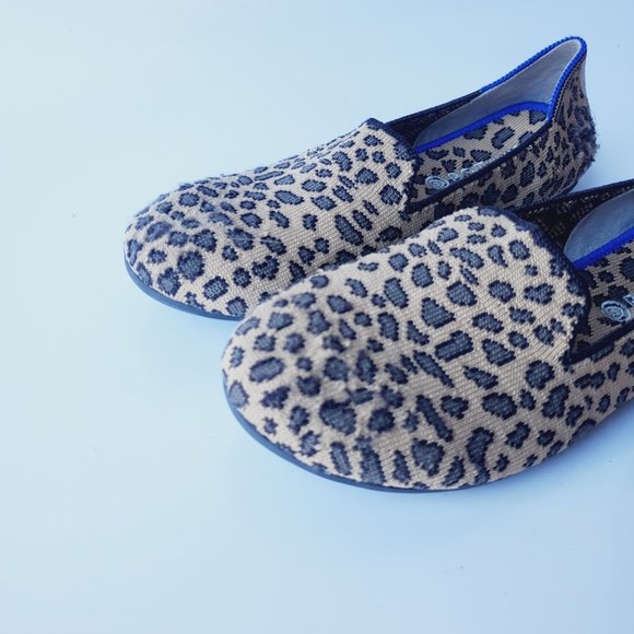 Rothy's Girl's Multicolor Cheetah Print Casual Slip On Loafer Size 4 - Picture 3 of 10